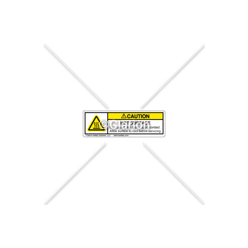 Caution/Hot Surface Label (H6043-H13CHP-S5)