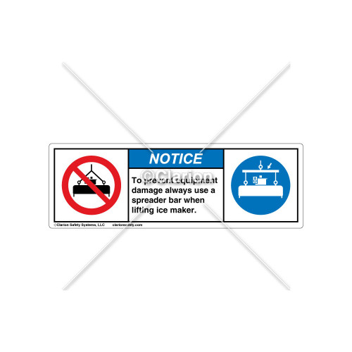 Notice/To Prevent Equipment Damage Label (106302)