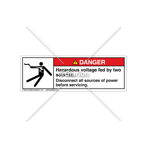 Danger/Hazardous Voltage Label (5025-L0DHPT)