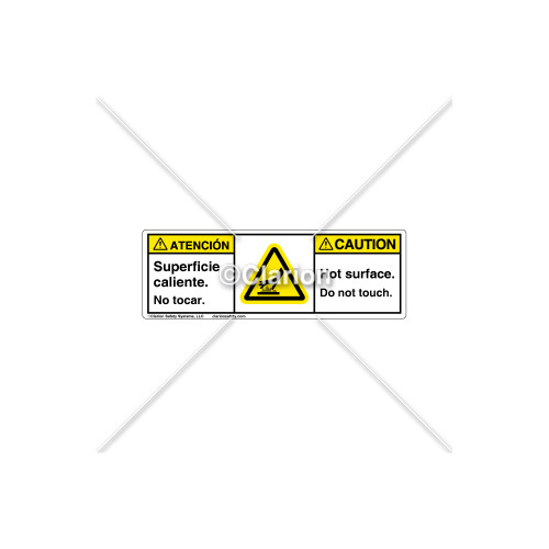 Caution/Hot Surface Label (BSH1024-22CHPU)