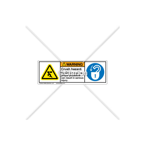 Warning/Crush Hazard Label (C1169-08)