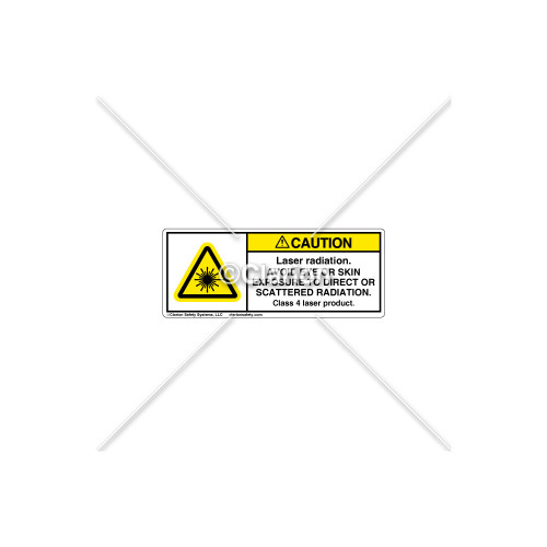 Caution/Laser Radiation Label (H6003-110CHPI)