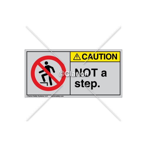 Caution/Not A Step Label (H5080-470CHTJ)