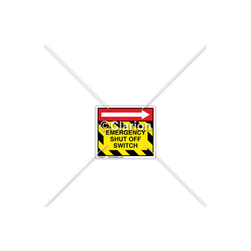 Emergency Shut Off Label (C1096-01)