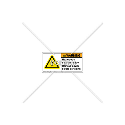 Warning/Hazardous Voltage Label (84250-581)