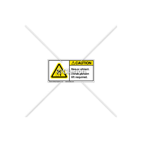 Caution/Heavy Object Label (8195-87CHPL)