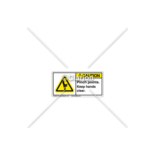Caution/Pinch Point Label (C28673-02)