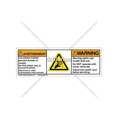 Warning/Moving Parts Label (C30609-09)