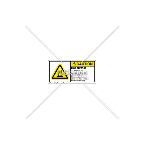 Caution/Hot Surface Label (H6043-438CHPL)