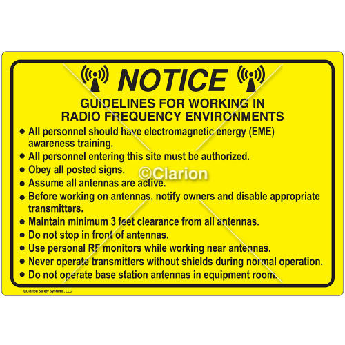 Notice/Guideline  Sign (C28355-06)