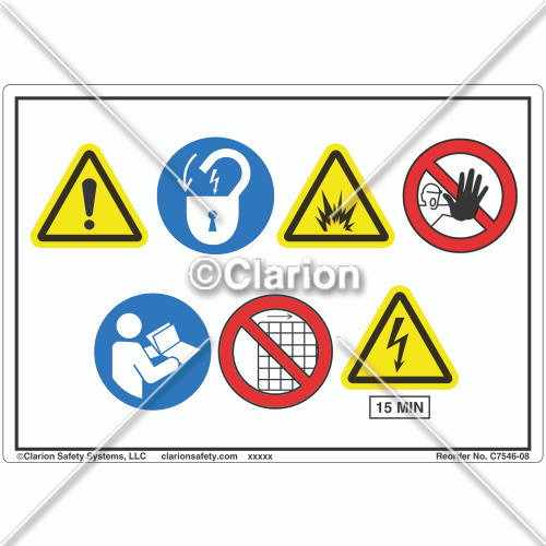 ISO symbols Label (C7546-08)