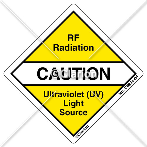 Caution/RF Radiation (C6934-04)
