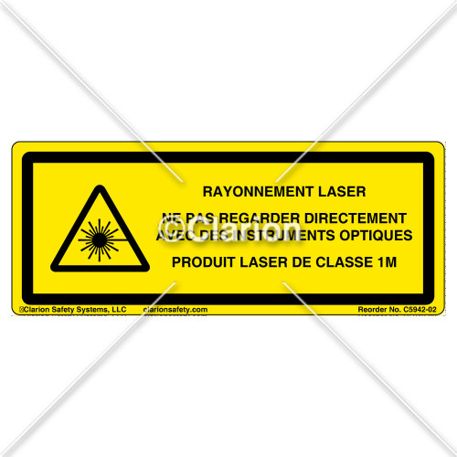 Laser Radiation Class 1M (C5942-02)