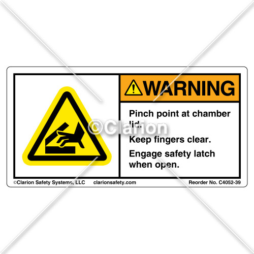 Warning/Pinch Point (C4052-39)
