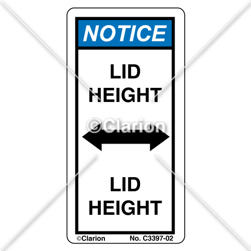 Notice/Lid Height (C3397-02)
