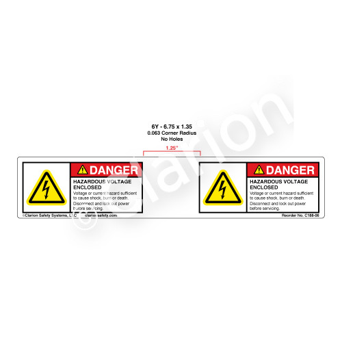 Danger/Hazardous Voltage (C188-06)