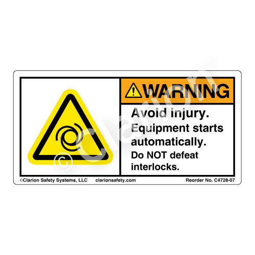 Warning/Avoid Injury (C4728-07)