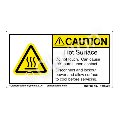 Caution/Hot Surface (TH01S298)