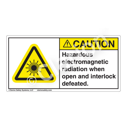 Caution/Hazardous Electro when OpenLabel (CDRH0006-)