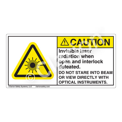 Caution/Invisible Laser Radiation Label (CDRH3018-)