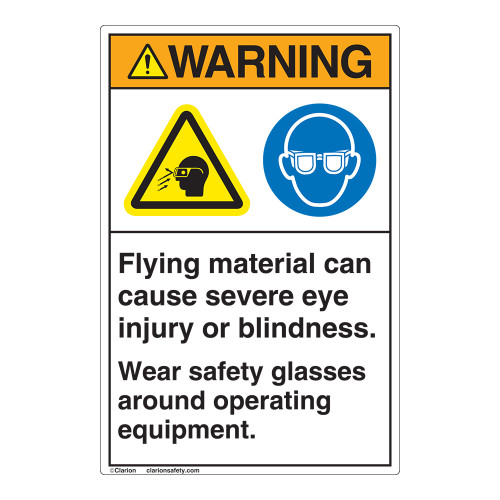 Warning/Flying Material Label (EMC 28 ) )
