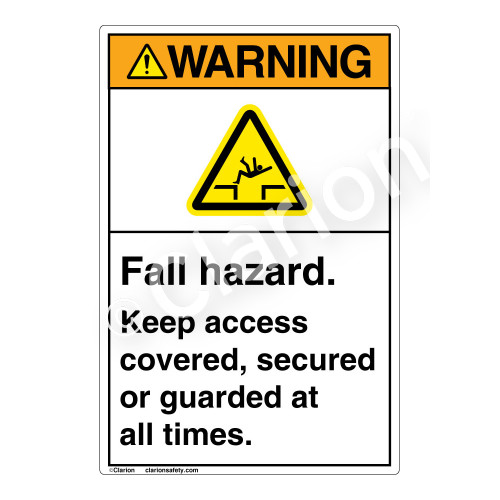 Warning/Fall Hazard Label (EMC 35 )