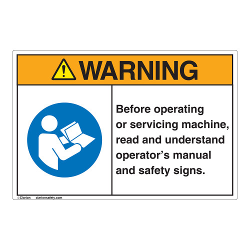 Safety Instruction Labels | Clarion Safety Syste