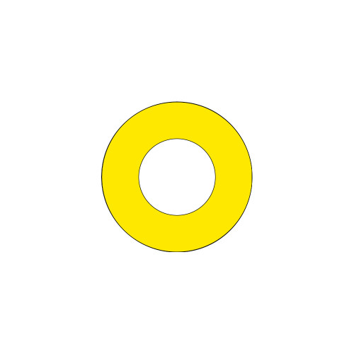 Emergency Stop (60mm Circle w/30.6mm Hole) Label (ES60-30.6B)