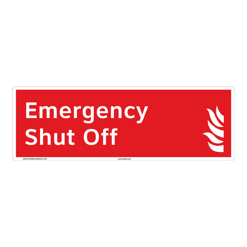Emergency Shut Off Sign (F1027-)