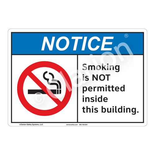Notice Smoking Sign (F1107-)