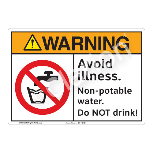 Warning Avoid Illness Sign (F1124-)