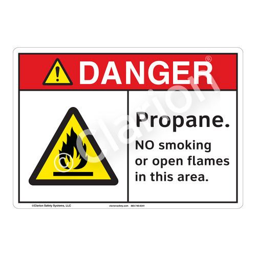 Danger Propane Sign (F1157-)