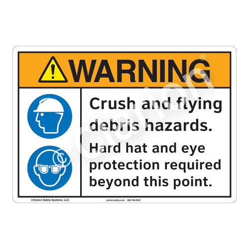 Warning Crush Sign (F1225-)