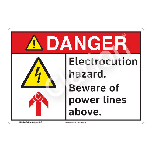 Danger/Electrocution Hazard Sign (F1252-)