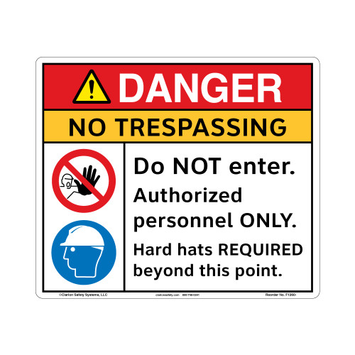 Danger/No Trespassing Sign (F1260-)