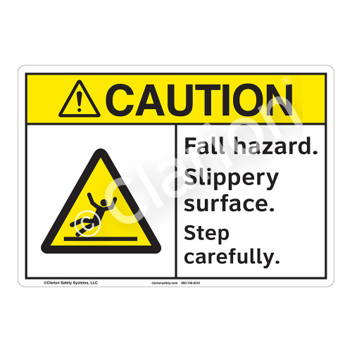 Caution/Fall Hazard Sign (F1285-)