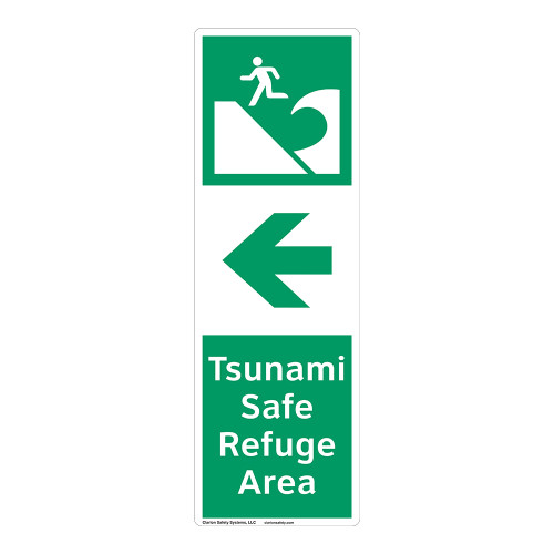 Tsunami Safe Refuge Area Sign (F1296-)