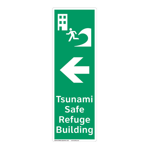 Tsunami Safe Refuge Building Sign (F1298-)