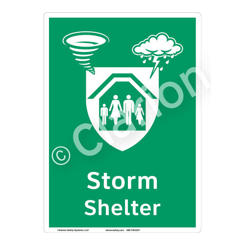Storm Shelter Sign (F1299-)