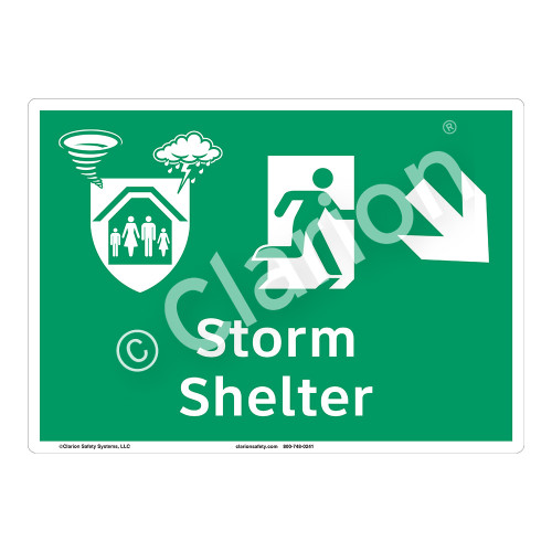 Storm Shelter Sign (F1301-)