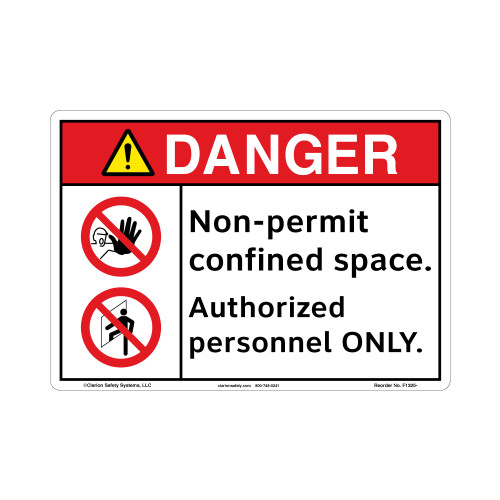 Danger/Non-Permit Sign (F1325-)