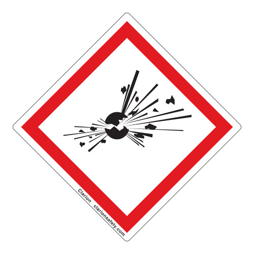 Exploding Bomb Label (GHS6242-)