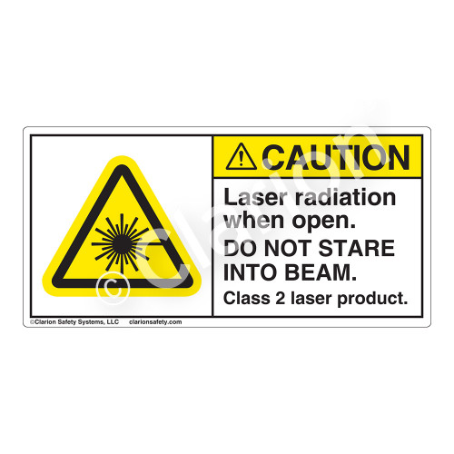 Caution/Laser Radiation Label (H6003-113CH)