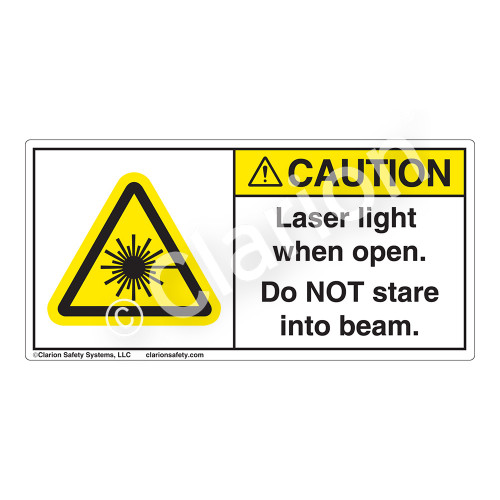 Caution/Laser Light Label (H6003-KXCH)