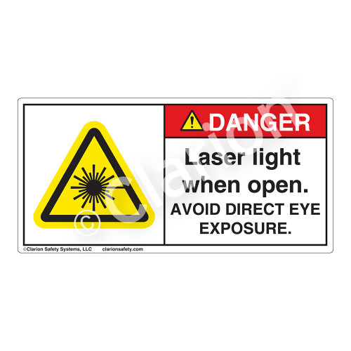 Danger/Laser Light Label (H6003-MBDHP-)