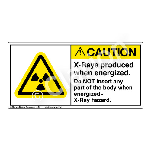 Caution/X-Rays Produced Label (H6005-STCH)