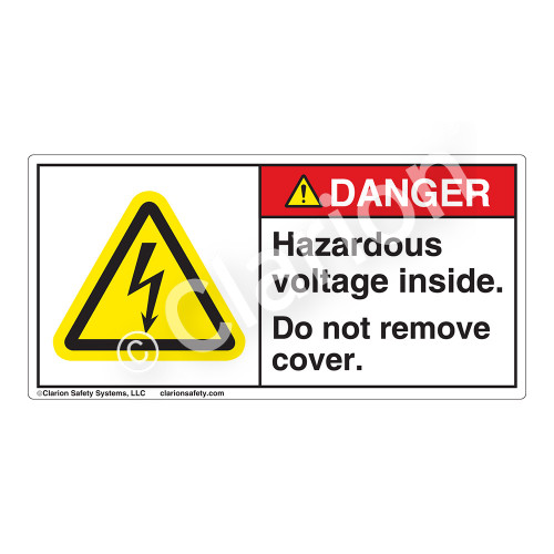 Danger/Hazardous Voltage Label (H6010-5EDH)