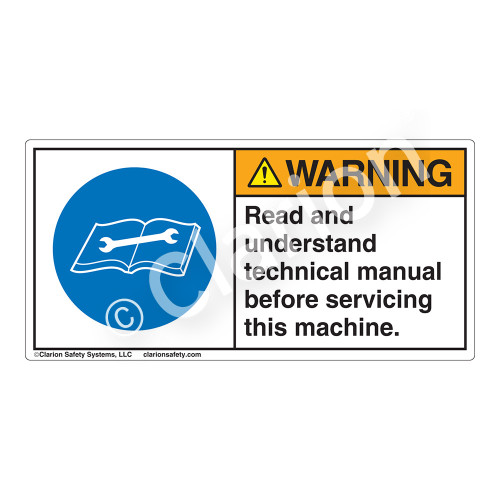 Warning/Read And Understand Label (H6018-CZWH)