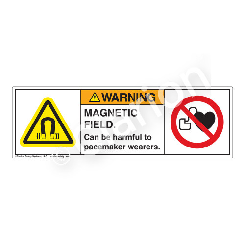 Warning/Magnetic Field Label (H6048/6063-N53WH)
