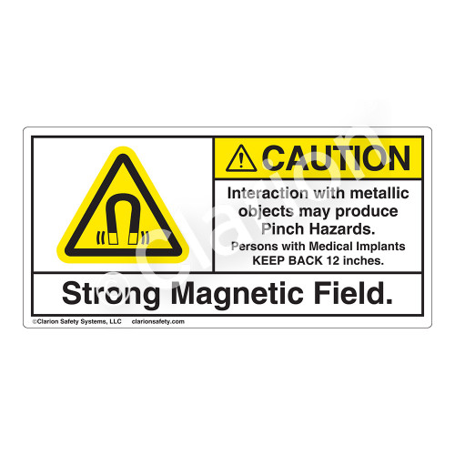 Caution/Strong Magnetic Field Label (H6048-499CH)